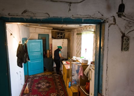 An ex-detainee of a Chinese internment camp in Almaty, Kazakhstan