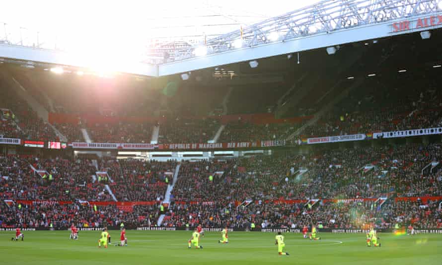 Old Trafford played host to the record crowd.