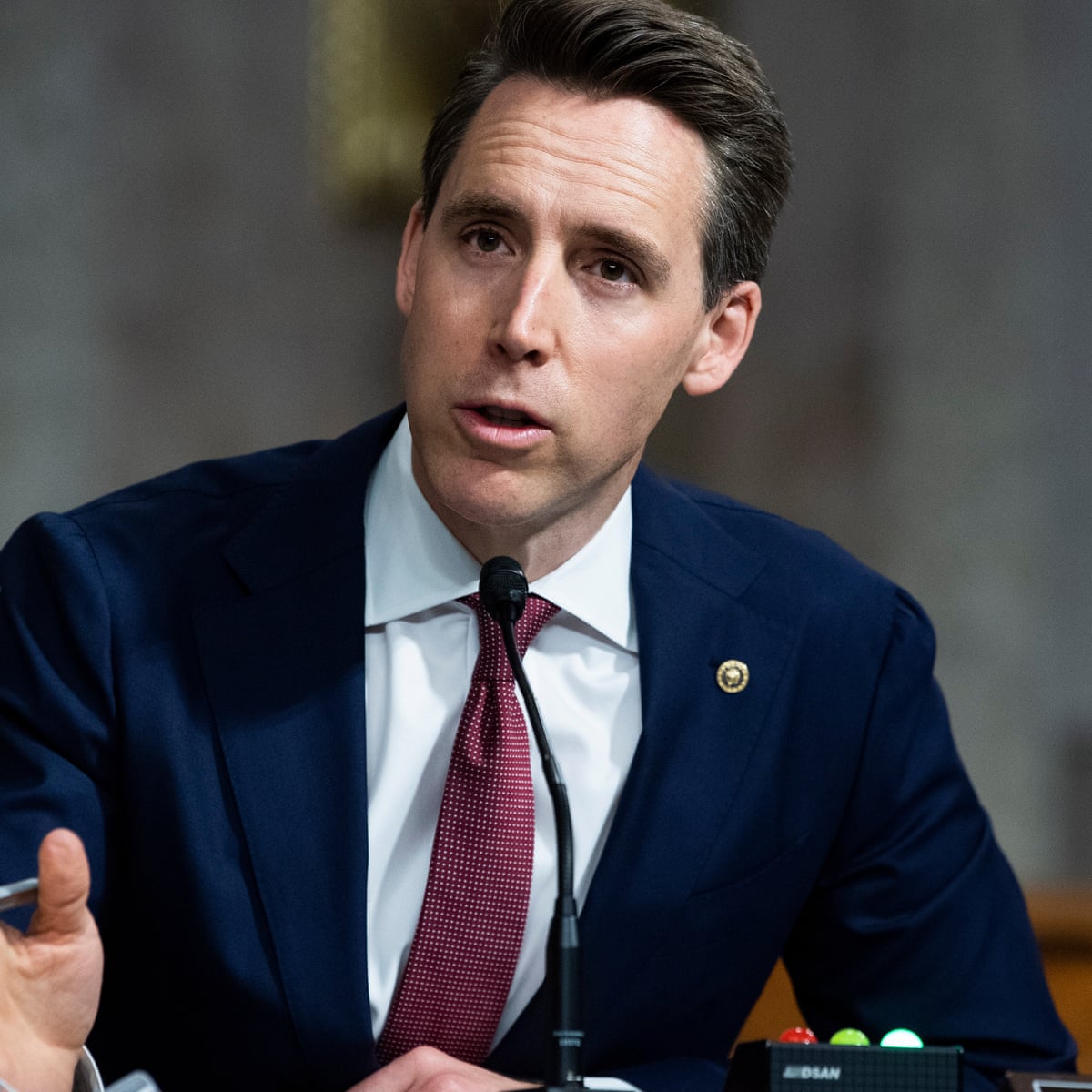 Josh Hawley rails at big tech firms but records show he has invested in them | Republicans | The Guardian