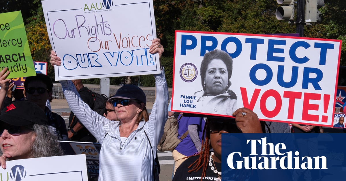 My vote is my voice': protesters fight for democracy as Trump casts shadow