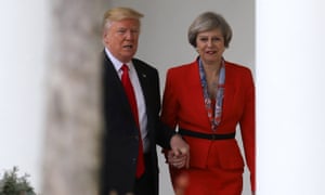 Theresa May and Donald Trump