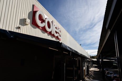 The Coles supermarket in Alice Springs, Northern Territory,.