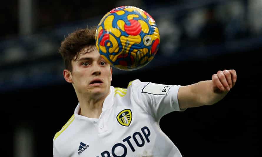 Daniel James in action at Goodison Park
