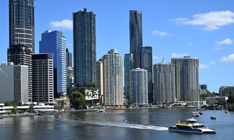The Brisbane CBD and Brisbane River.