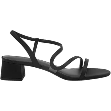 Charles & Keith Arden satin wavy slingback sandals