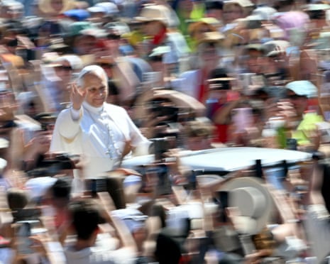 Pope Leo XIV arriving for his weekly general audience at St. Peter's square in the Vatican.