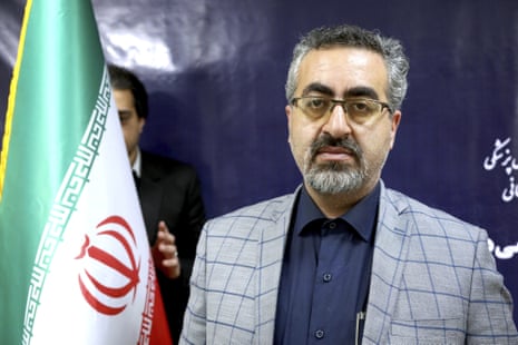Iran’s health ministry spokesperson Kianoush Jahanpour before an interview in Tehran, Iran on Tuesday.