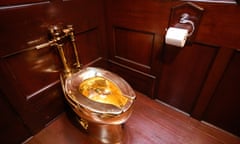 Gold toilet at Blenheim Palace