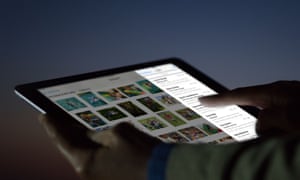 iPad running ios 9.3 with Night Shift