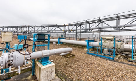 Centrica's Easington gas terminal, east Yorkshire, which receives and separates natural gas from Rough, the North Sea underground storage site.