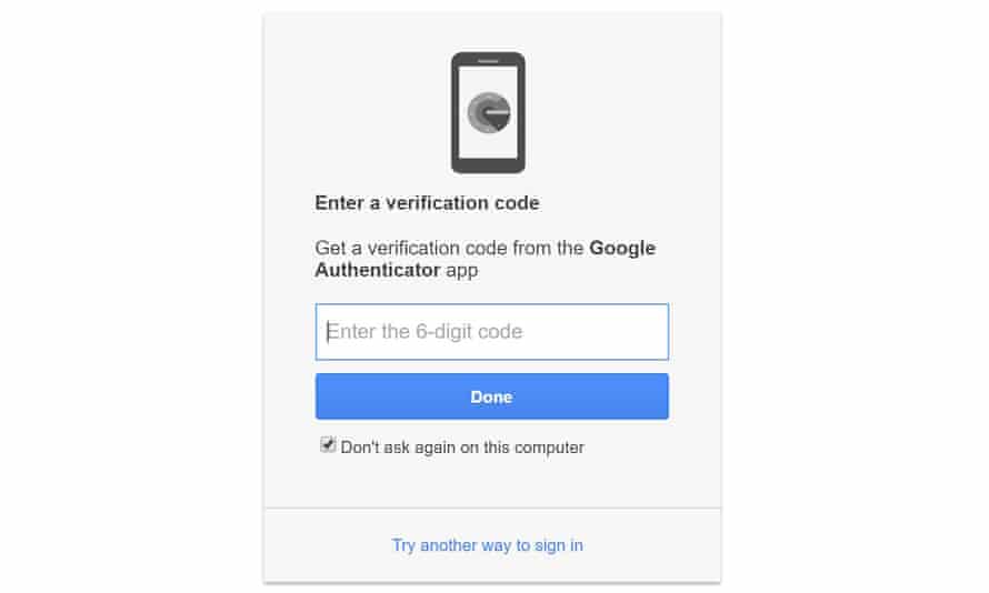 Two-step verification can help keep your account safe