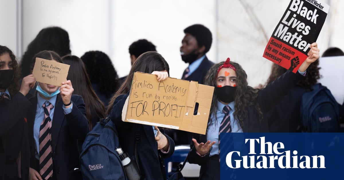 Pimlico academy pupils stage protest over ‘discriminatory’ policies