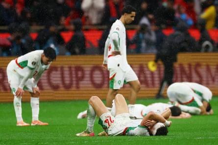 Morocco's Neil El Aynaoui and Hamza Igmane look dejected after losing the Africa Cup of Nations final.