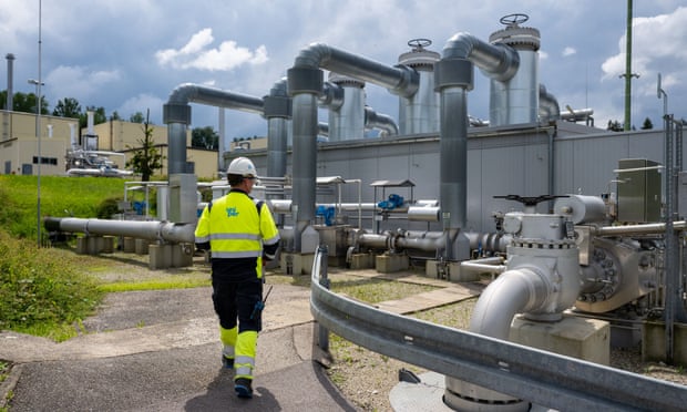 a natural gas storage facility in Bierwang, southern Germany.