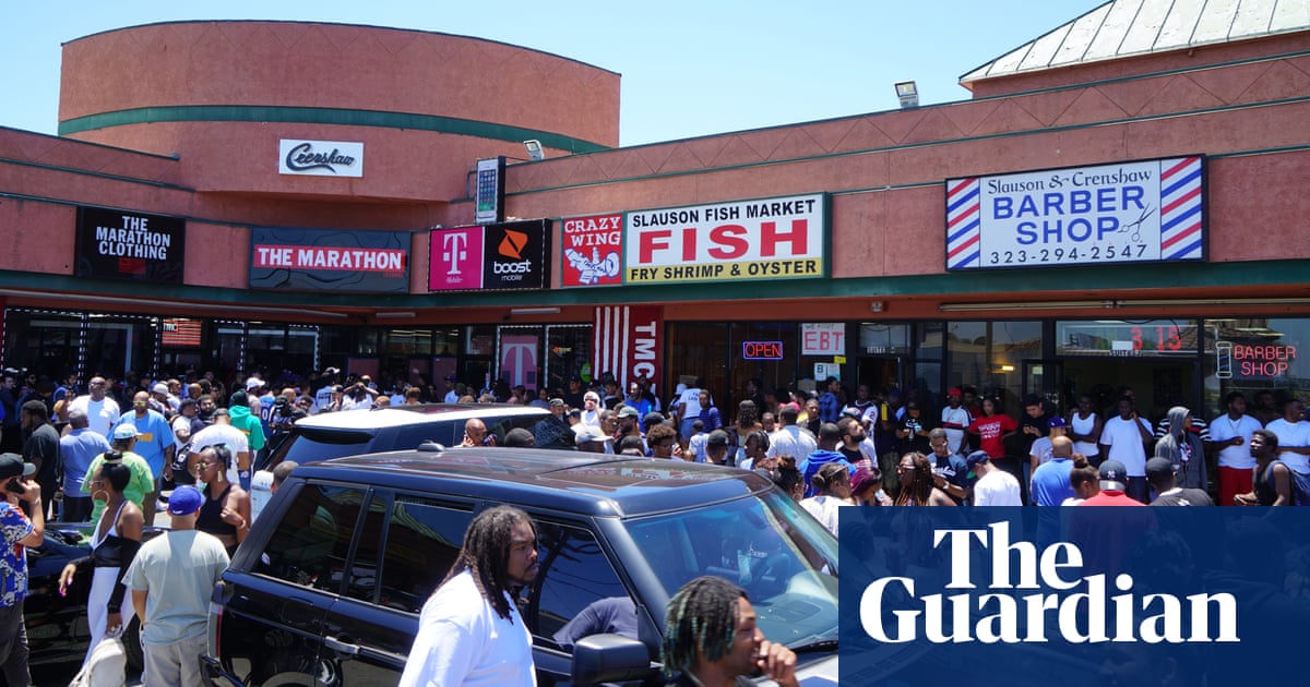 Revealed: how LAPD targeted Nipsey Hussle’s street corner and store