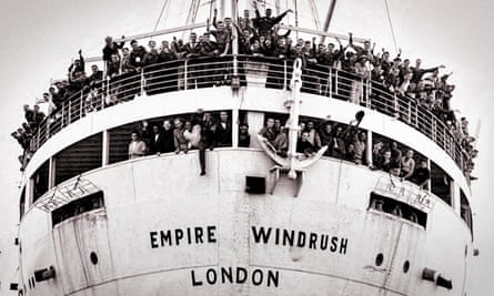 The Empire Windrush arrives at Tilbury port on 22 June 1948.
