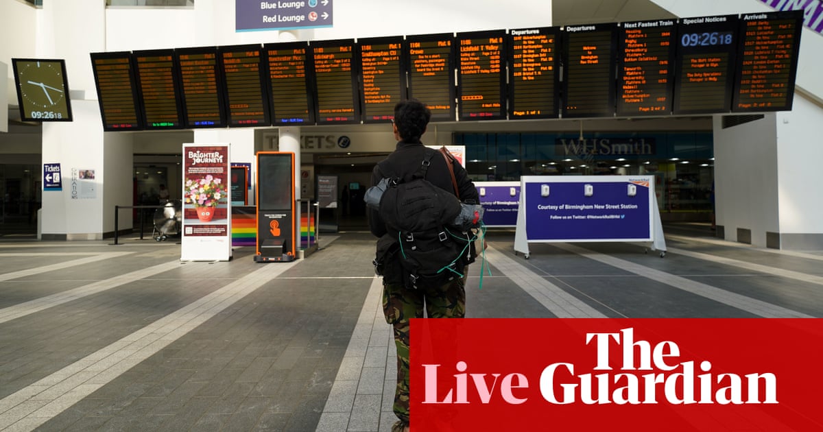 Rail strikes: disruption for millions as train drivers from seven companies walk out – live