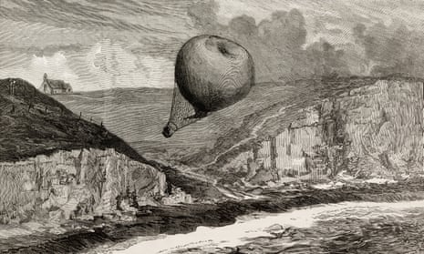 An illustration of an 1881 balloon disaster