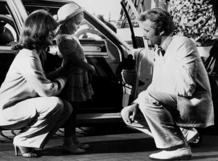 Angelina Jolie making her film debut, with her father, Jon Voight, and Ann-Margret, in Lookin’ To Get Out, 1982.