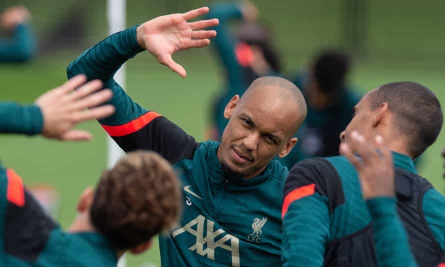 Fabinho declared: ‘I’m ready’ having missed Liverpool’s last three matches with a hamstring injury.
