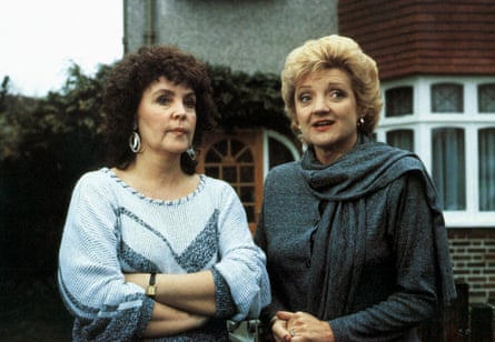 Pauline Collins and Julia Mckenzie in the Shirley Valentine film.