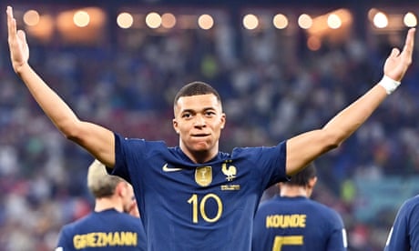 Kylian Mbappé double fires France into last-16 with victory over Denmark