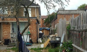 The exterior of a multiple-occupancy rental property in Brent.