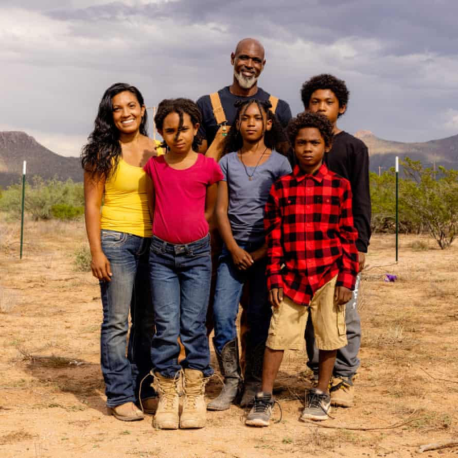 The Stewart family: Rachael, Zey, James, Nay, JG and J5.