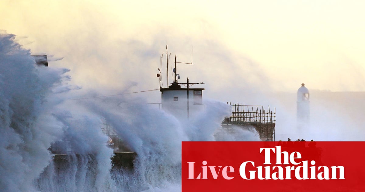 Storm Eunice live: winds of up to 122mph recorded as millions urged to stay indoors amid Met Office red weather warning