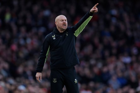 Sean Dyche on the touchline