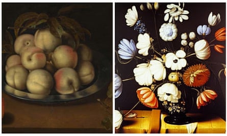 Ambrosius Bosschaert, Still Life leftimage generated using Stable Diffusion right