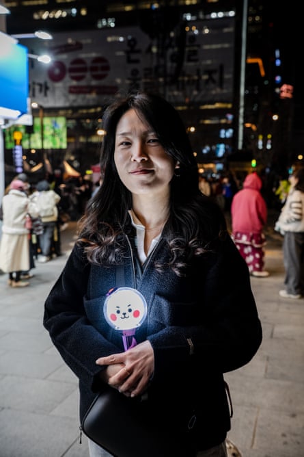 An So-young poses for a portrait near the concert venue