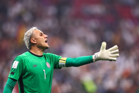 Keylor Navas of Costa Rica during the FIFA World Cup Qatar 2022 Group E match between Costa Rica and Germany at Al Bayt Stadium in Al Khor, Qatar