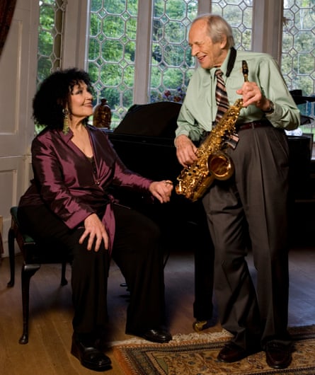 Laine and Dankworth at their home in Wavendon, Buckinghamshire.