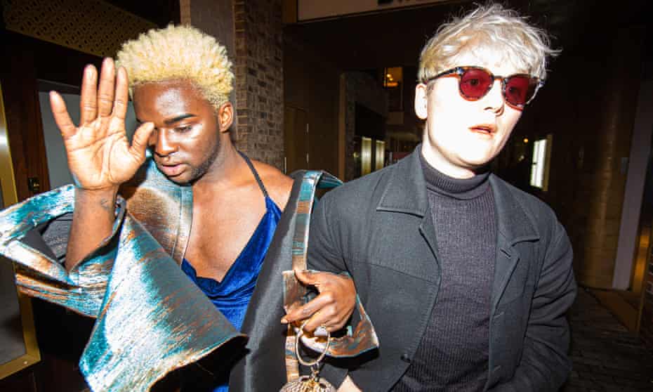 Uptown … Oobah (right) and Darkwah head for celebrity hangout Chiltern Firehouse.