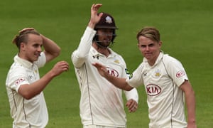 Surrey S Tom And Sam Curran Claim All 10 Northamptonshire Wickets Sport The Guardian