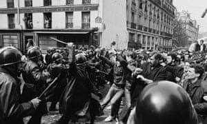 Show of strength … protests in Paris, 1968.