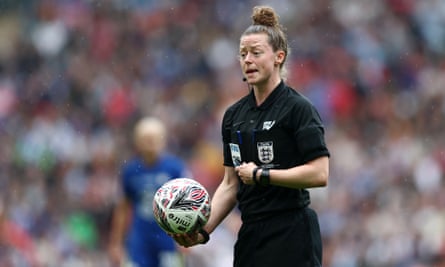 Kirsty Dowle lors de la finale de la FA Cup féminine de mai à Wembley.