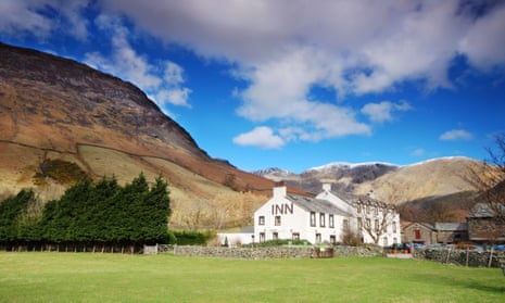 Going up in the world: Wasdale Head Inn, Cumbria.