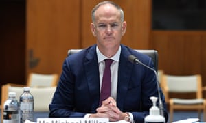News Corp Australia executive chairman Michael Miller during the public hearing into media diversity in Australia on 19 February 2021 in Canberra.