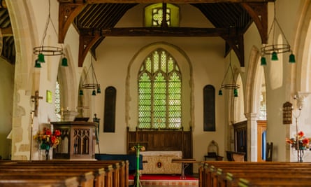 Inside St Dunstan’s church.