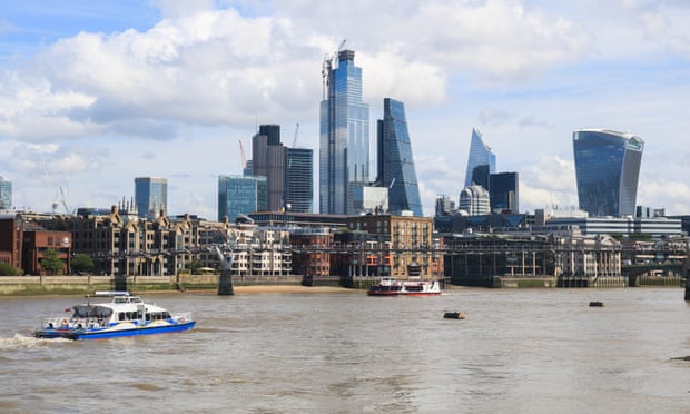 A view of the City of London financial district