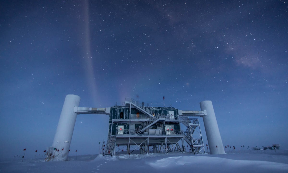 Neutrino that struck Antarctica traced to galaxy 3.7bn light years away | Particle physics | The Guardian