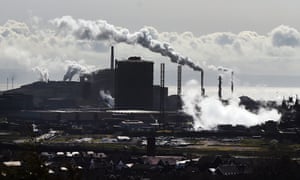 Tata steel plant in Port Talbot, south Wales, Britain