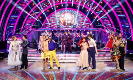The Strictly celebrities and professional dancers.