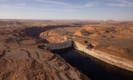 Lake Powell, a reservoir on the Colorado River in Utah and Arizona, has reached a historic low.