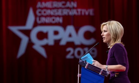 US conservative television and radio talk show host Laura Ingraham speaks at the 46th annual Conservative Political Action Conference (CPAC).