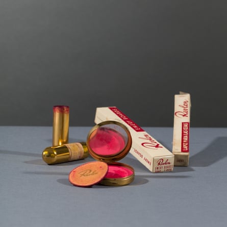 Kahlo’s cosmetics, including her favourite Revlon lipstick.