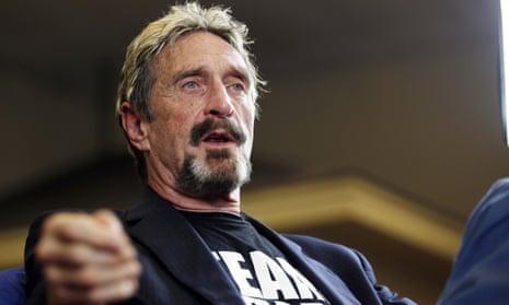 John McAfee announces his candidacy for president in Opelika, Alabama in 2015. McAfee, the outlandish security software pioneer who tried to live life as a hedonistic outsider while running from a host of legal troubles, was found dead in his jail cell near Barcelona, Spain, on Wednesday, 23 June 2021. 
