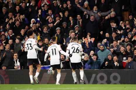 Fulham v Leeds: FA Cup fifth round – live | FA Cup 2 Palhinha celebrates.